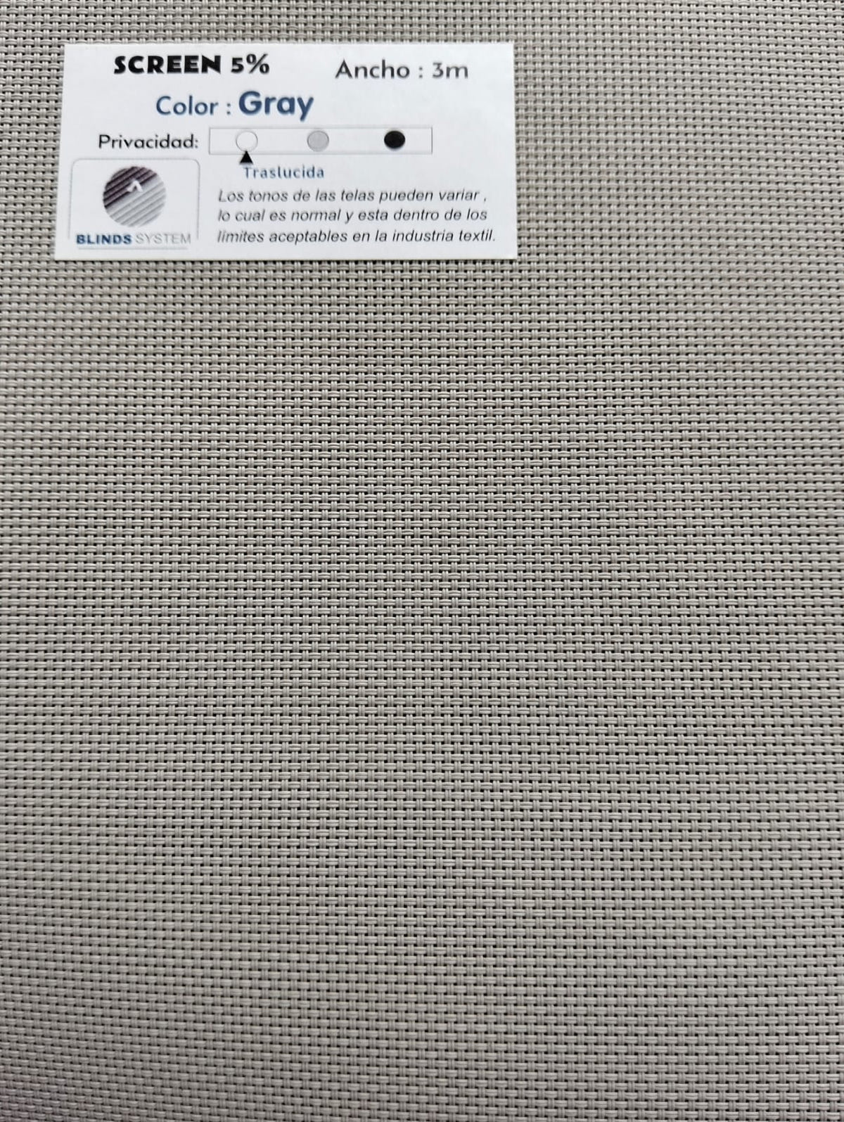 Persiana Screen 5%