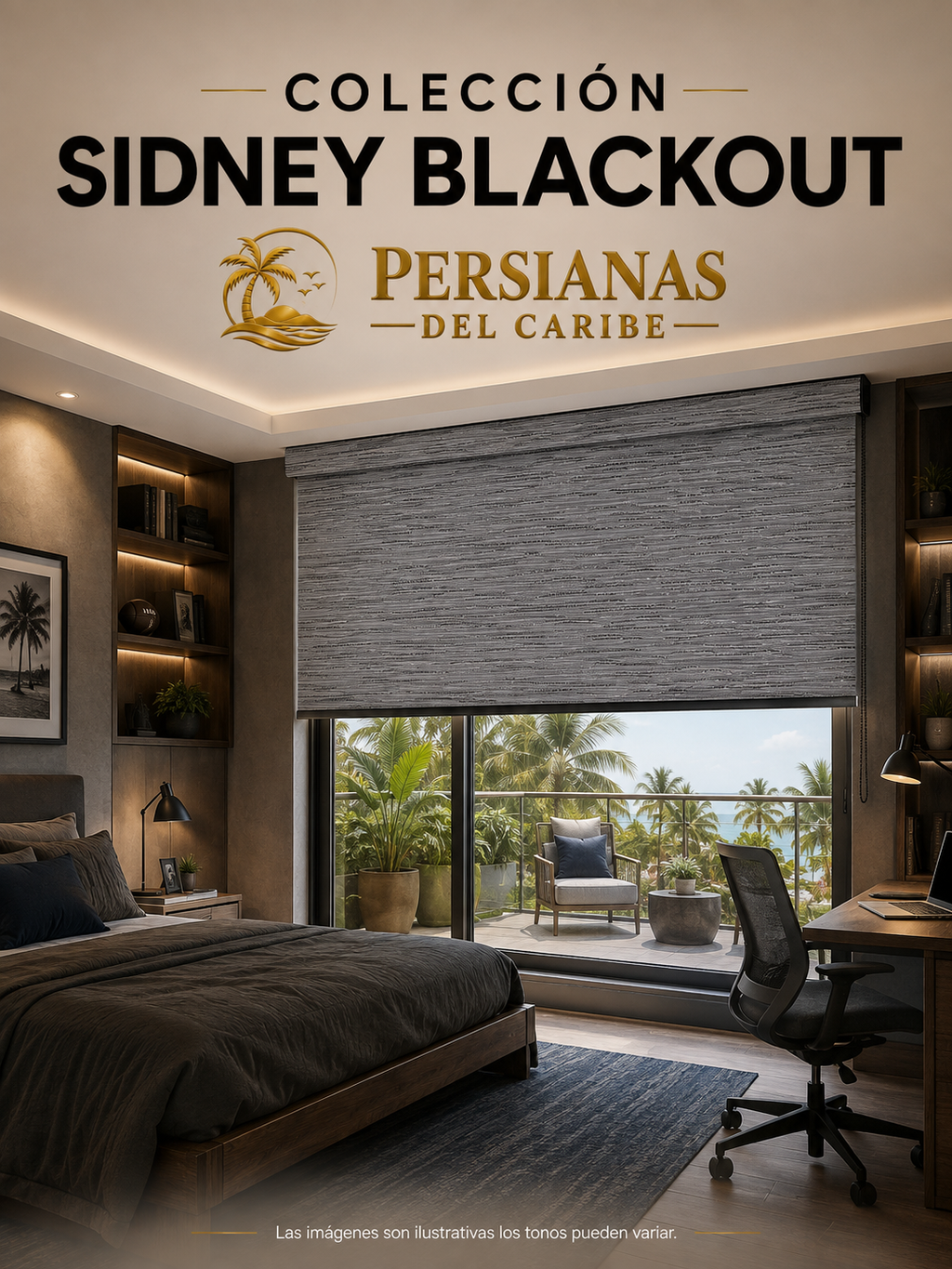 Colección Sidney Blackout – Persianas del Caribe