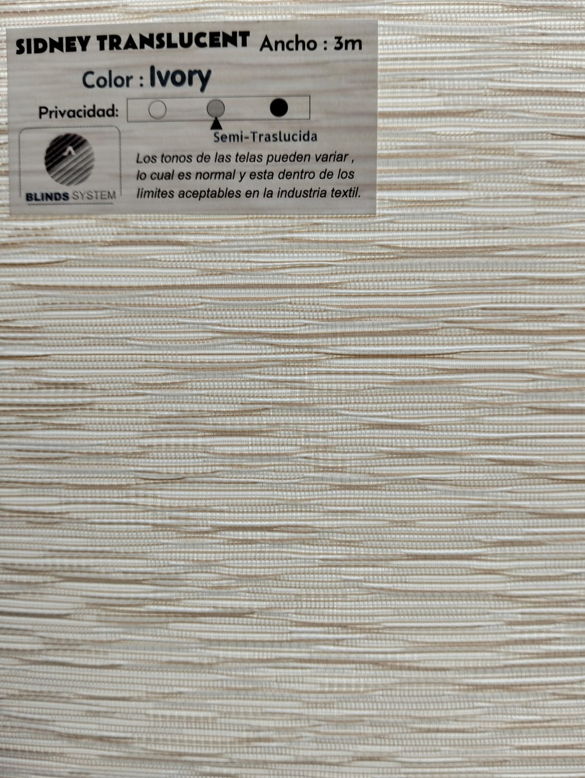 Persiana Sidney Translucent