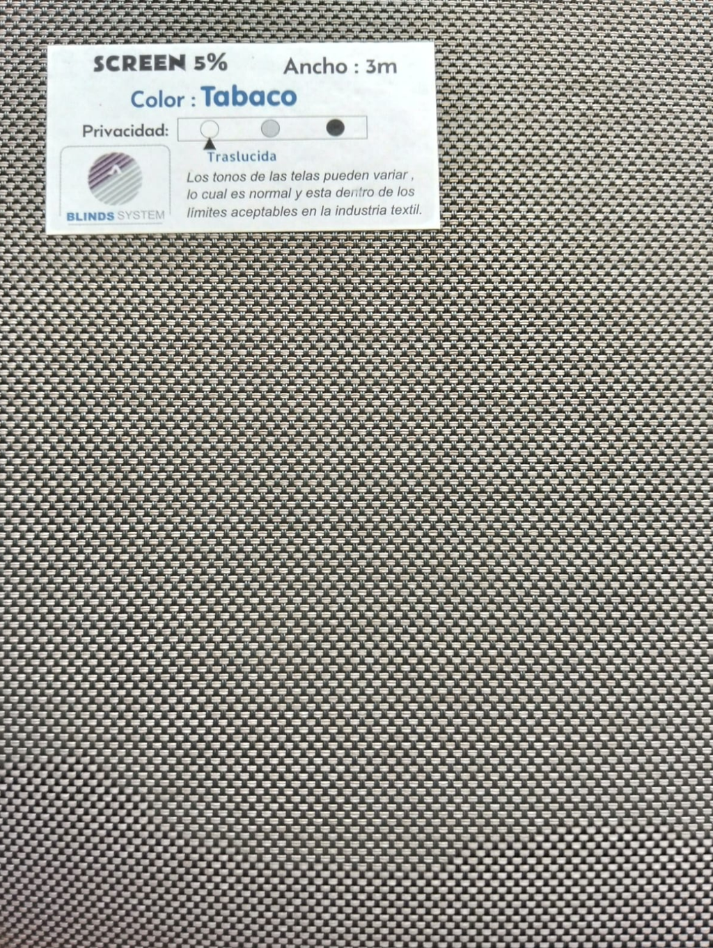 Persiana Screen 5%