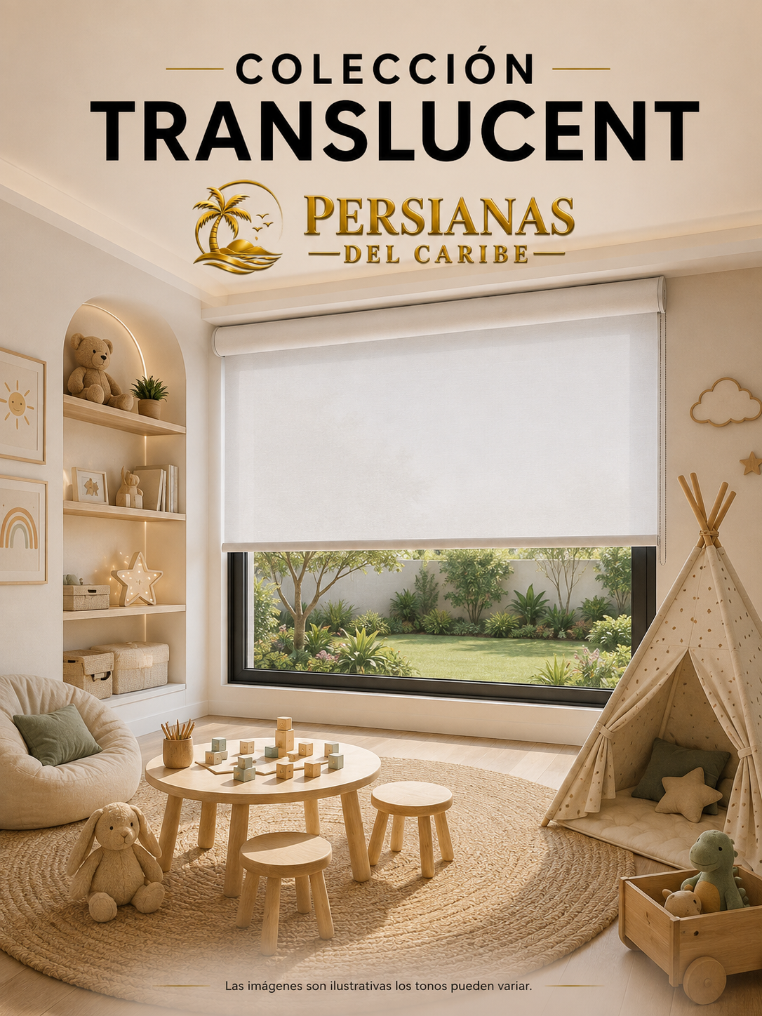 Colección Basic Translucent – Persianas del Caribe