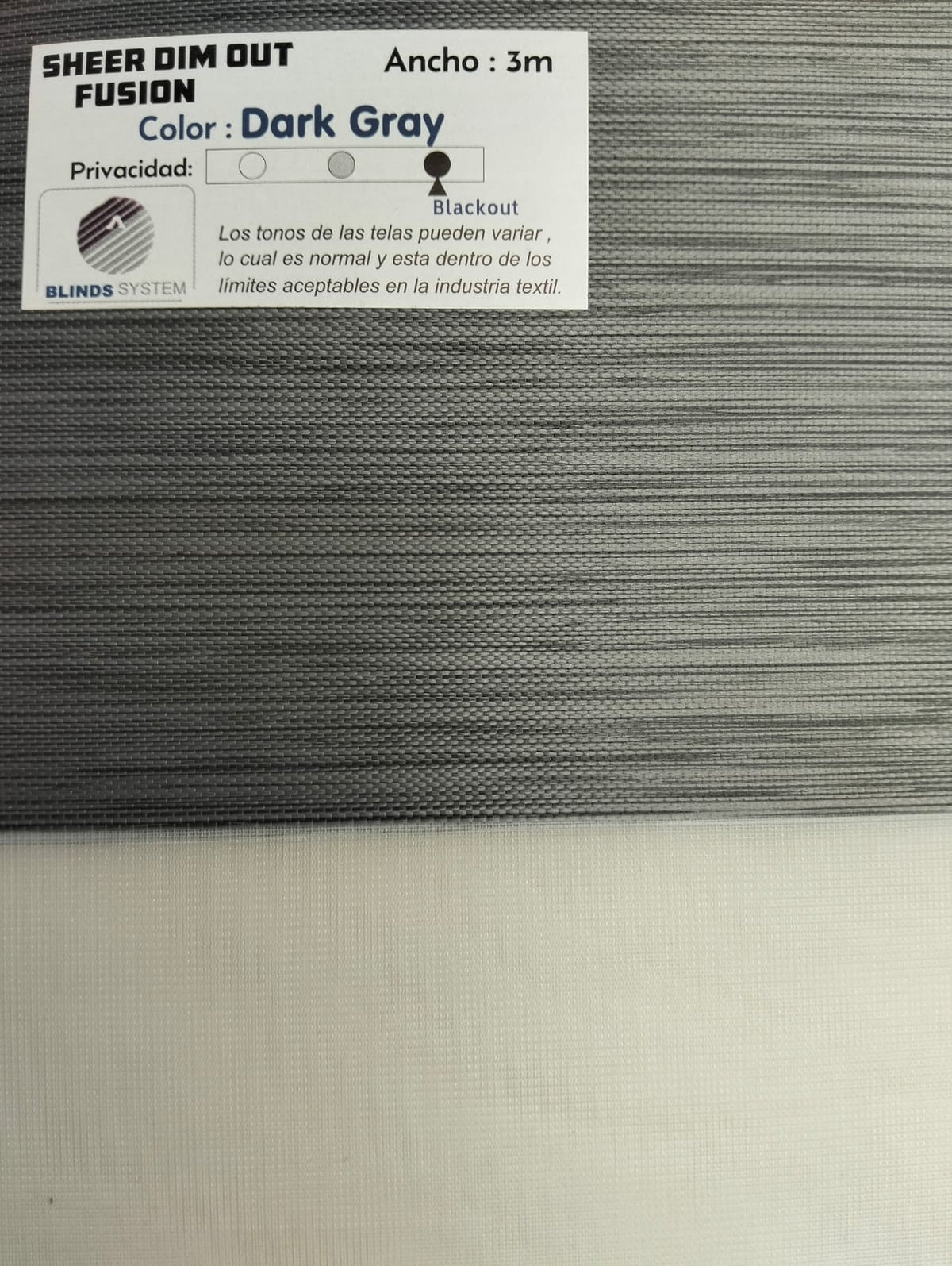 Persiana Sheer Dim Out Fusion