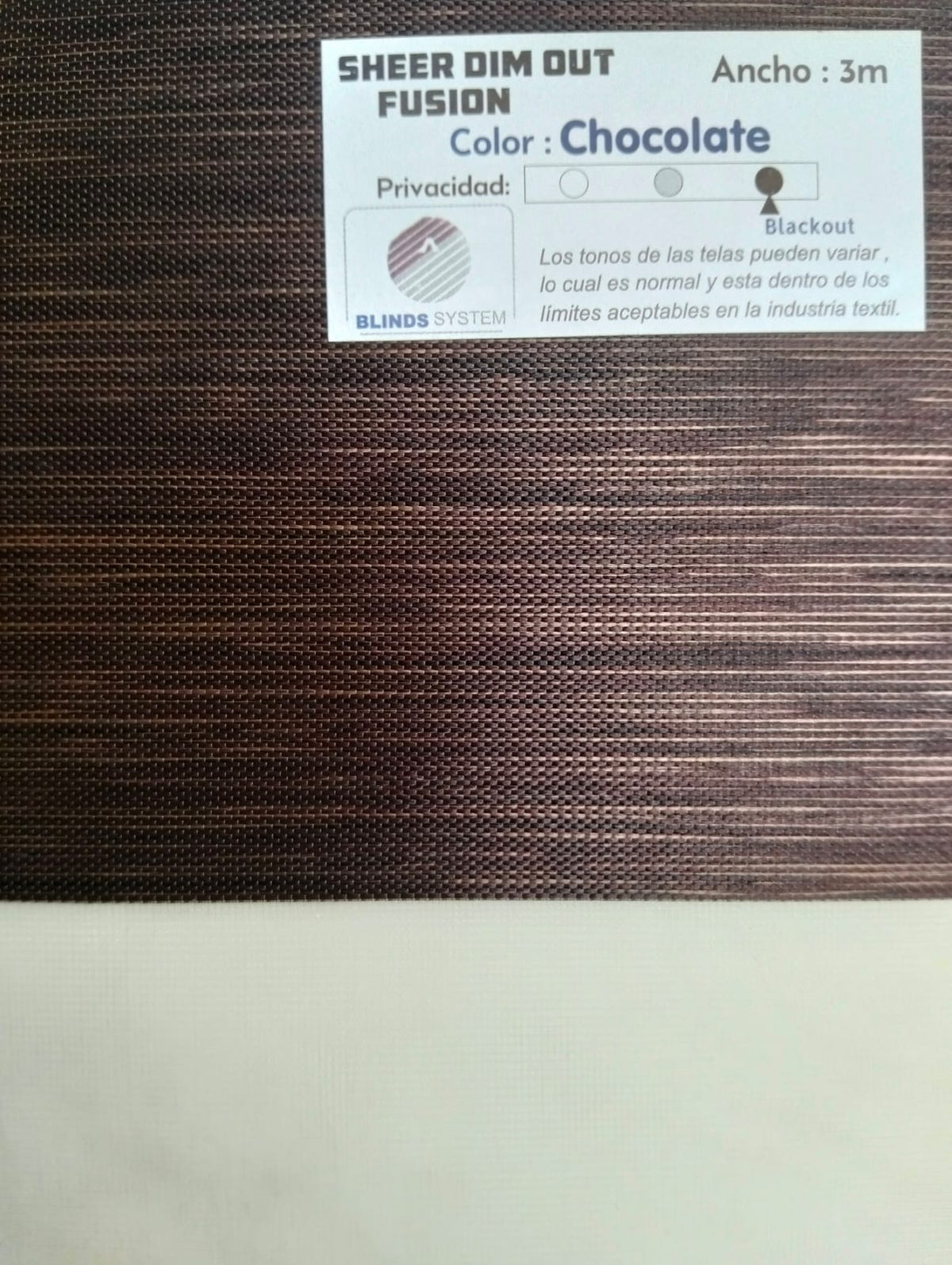 Persiana Sheer Dim Out Fusion