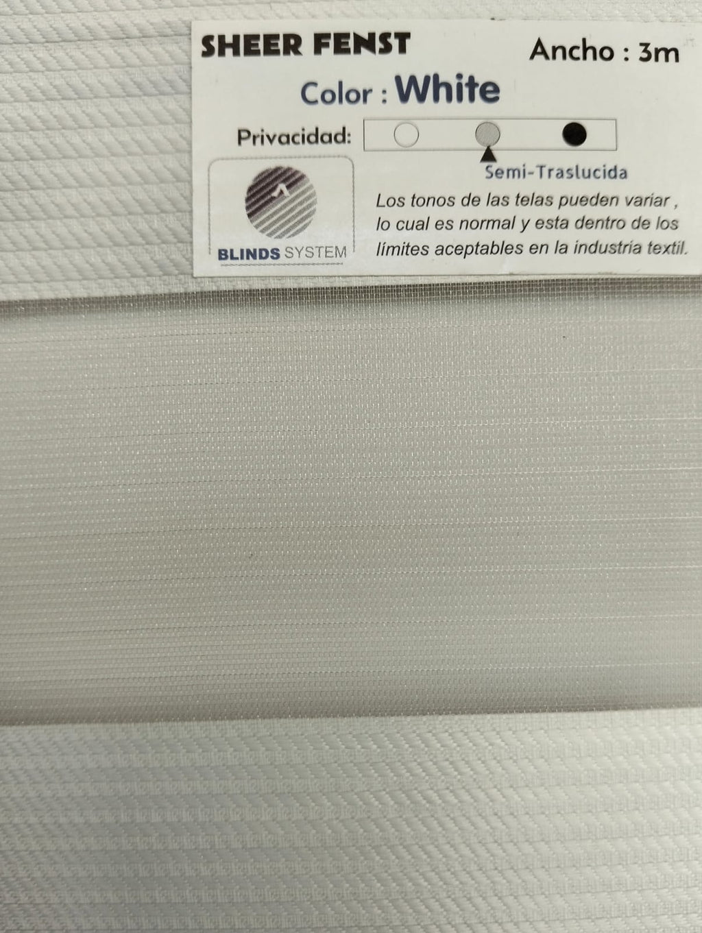 Persiana Sheer Fenst