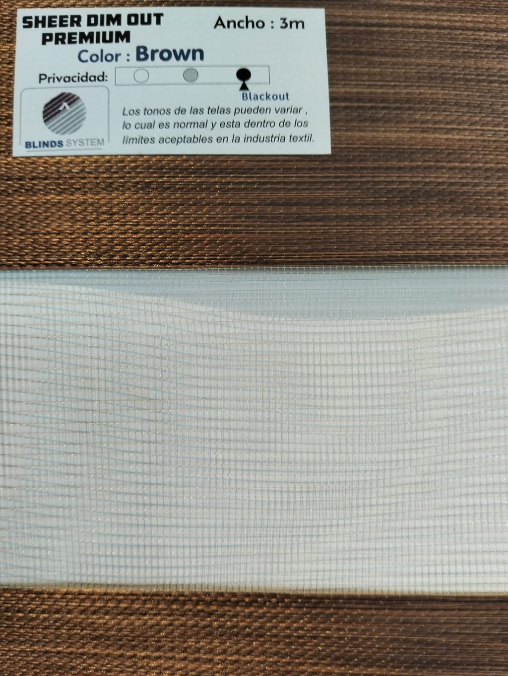 Persiana Sheer Dim Out Premium