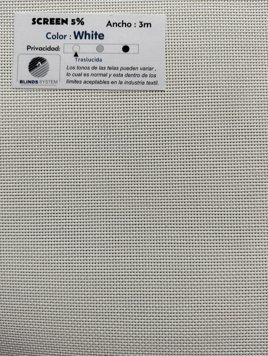 Persiana Screen 5%