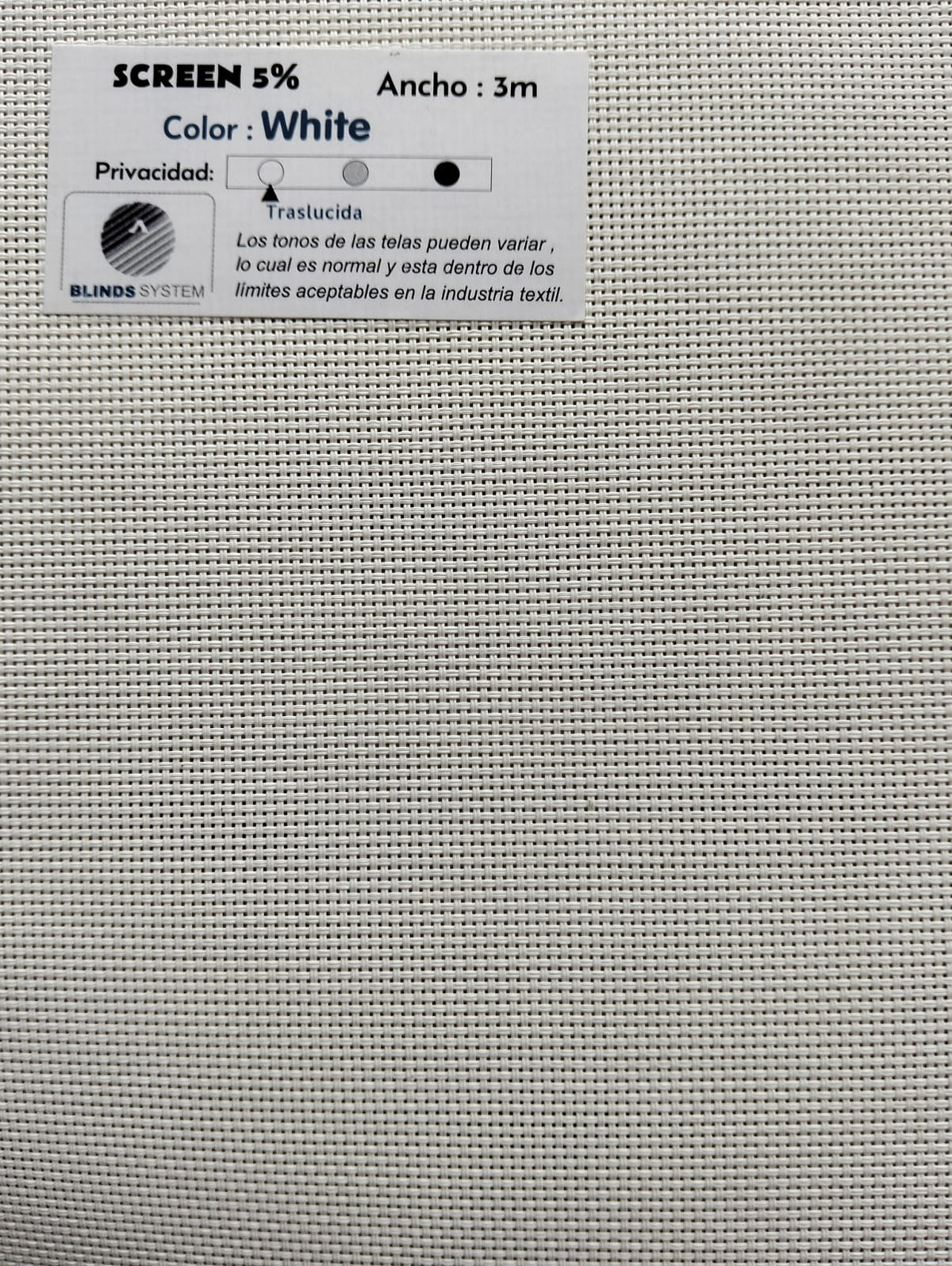 Persiana Screen 5%